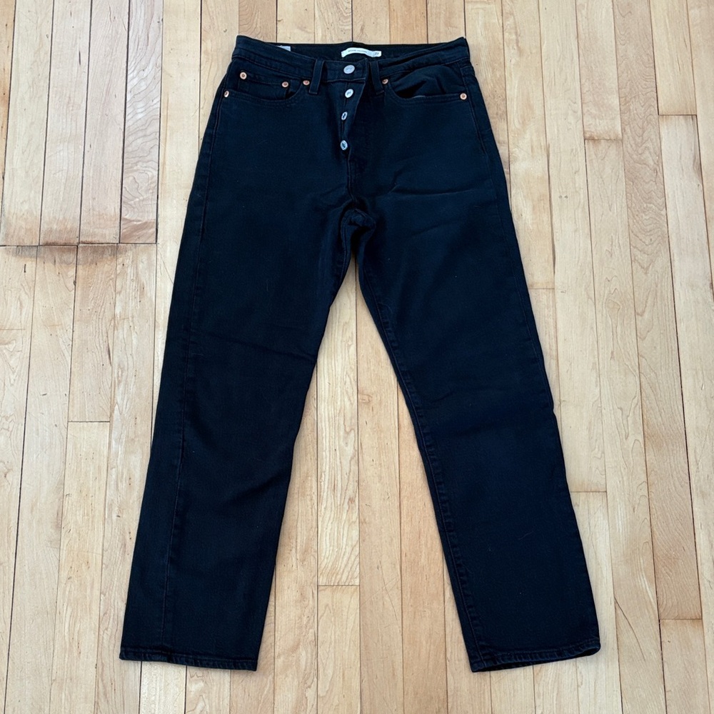 Levi’s Women’s Wedgie Straight Black Jeans